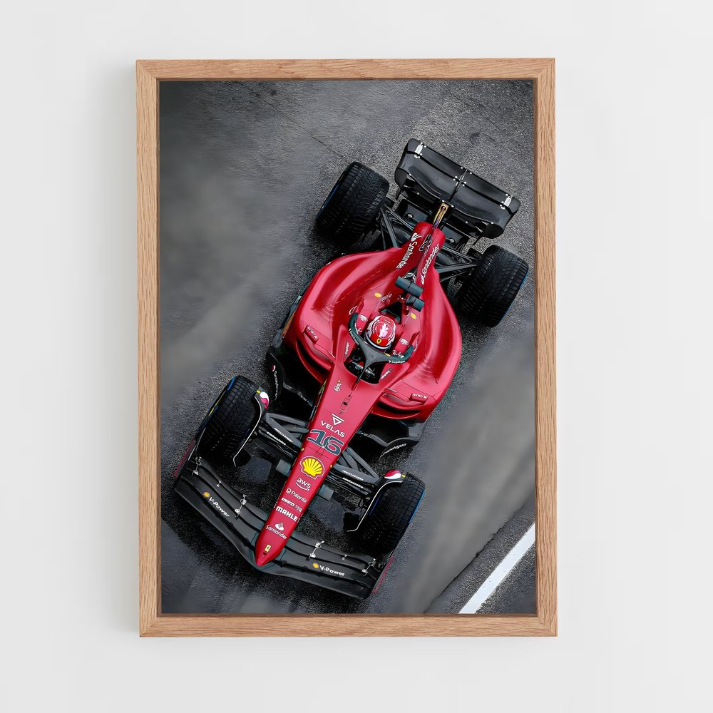Poster Ferrari Vitesse aérodynamiques – affiche Voitures de Formule 1 (vue 4)
